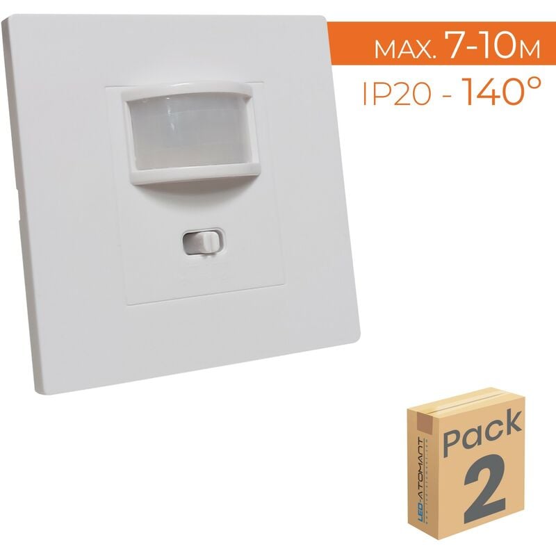 Led Atomant Sl - Detector de Movimiento de Pared Empotrable 160º Compatible LED | Pack 2 Uds. - Pack 2 Uds.
Led Atomant Sl - Detector de Movimiento de Pared Empotrable 160º Compatible LED | Pack 2 Uds. - Pack 2 Uds.
