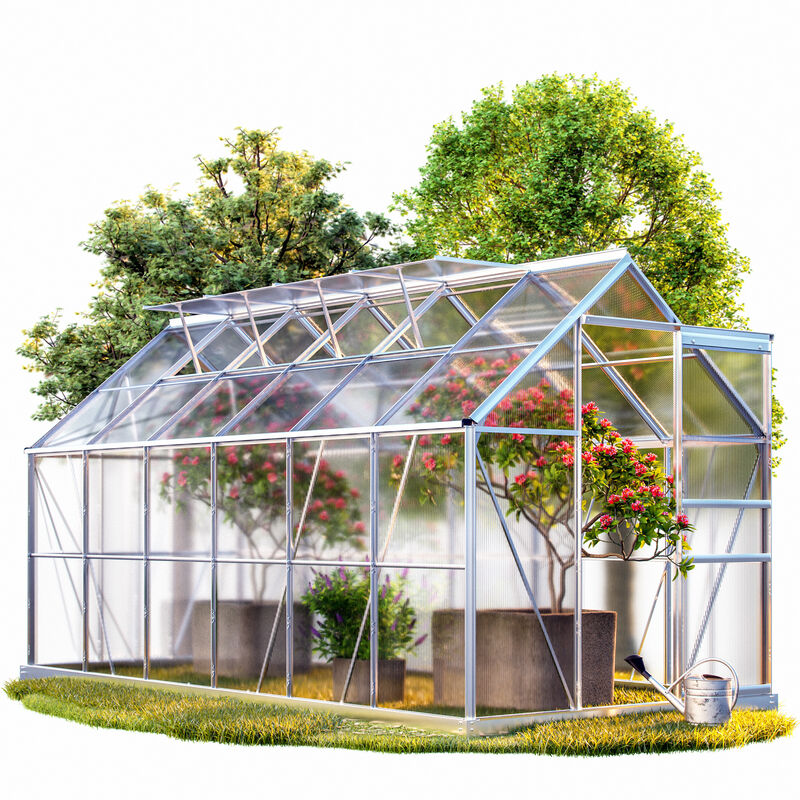 Deuba Invernadero de aluminio 11,73m³ con base 380x190cm Huerto Plantas Verduras Jardín Jardinería
Deuba Invernadero de aluminio 11,73m³ con base 380x190cm Huerto Plantas Verduras Jardín Jardinería