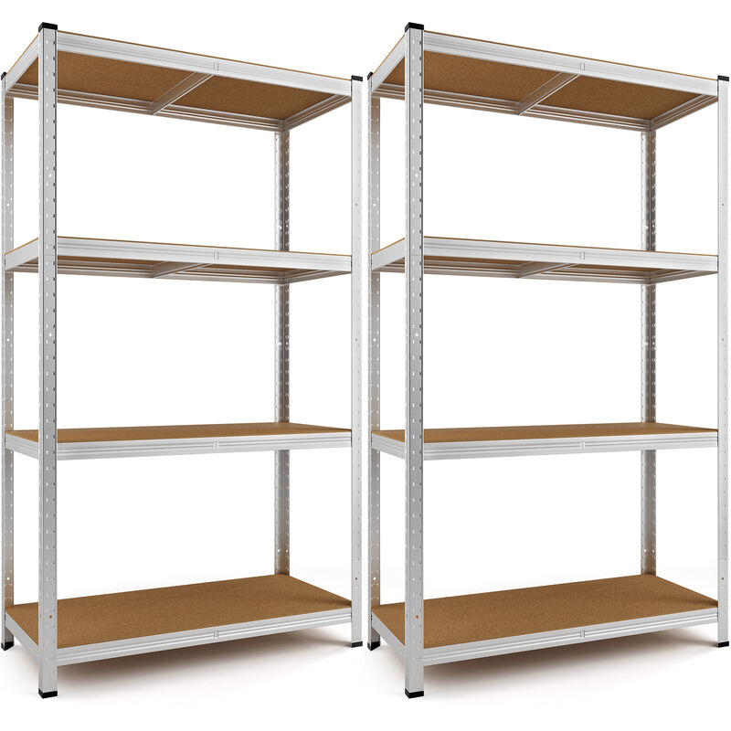 Set de 2 estanterías metálicas con 4 Estantes de almacenamiento Carga máxima 700 kg 160x90x40cm para taller garaje - Deuba
Set de 2 estanterías metálicas con 4 Estantes de almacenamiento Carga máxima 700 kg 160x90x40cm para taller garaje - Deuba