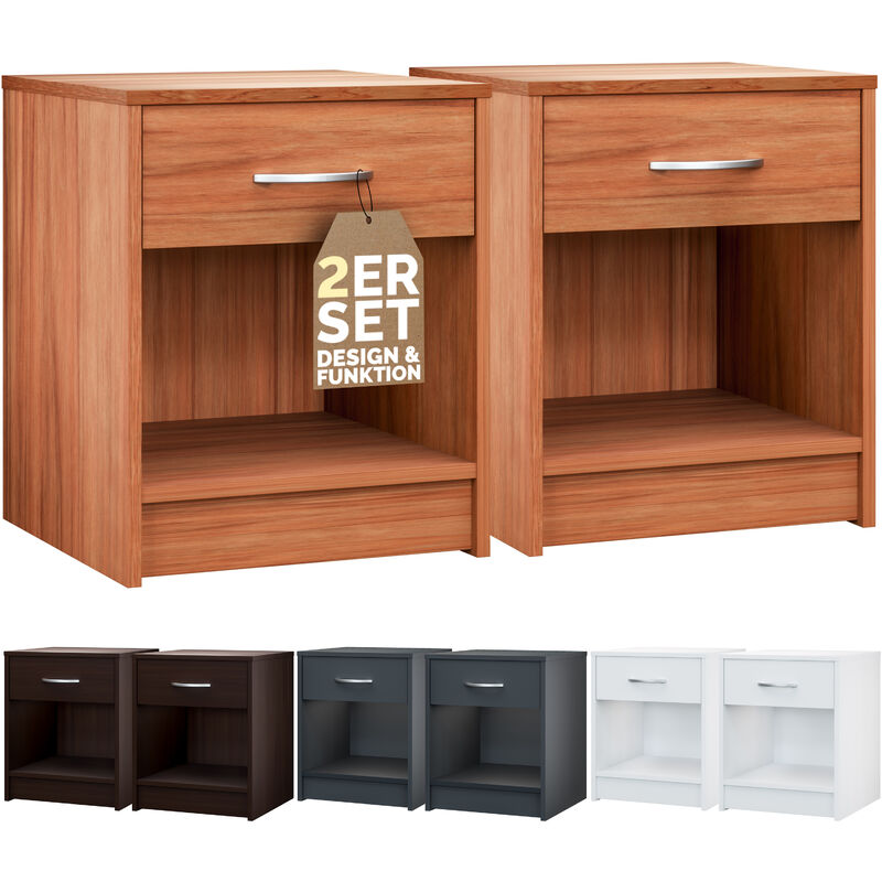 Deuba Set de 2 mesitas de noche con cajón Marrón 50x40x35 cm mesa auxiliar para libros dormitorio
Deuba Set de 2 mesitas de noche con cajón Marrón 50x40x35 cm mesa auxiliar para libros dormitorio