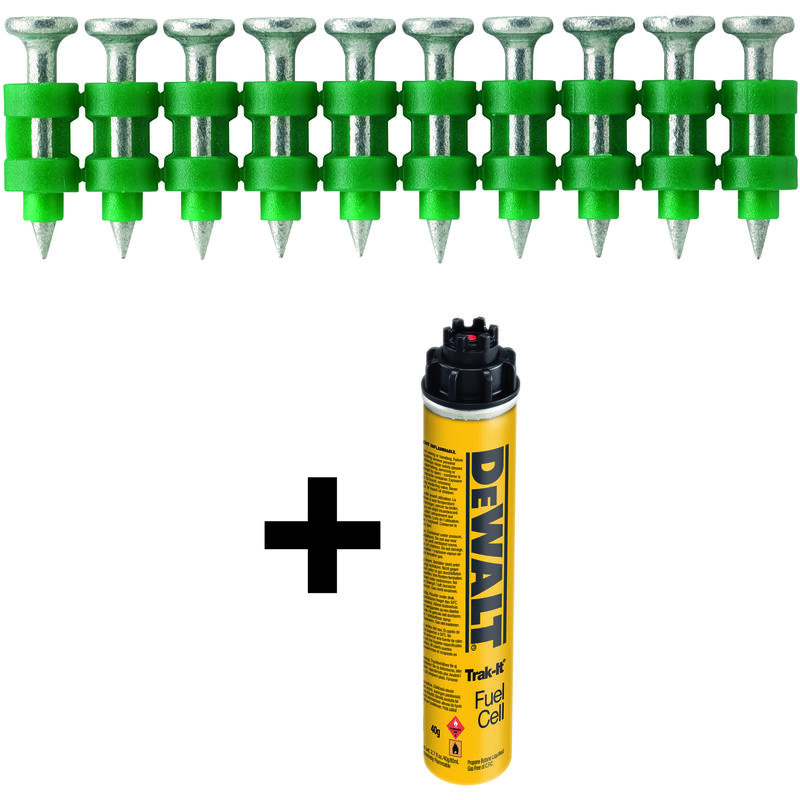 Dewalt DDF6510025 Clavos 25 mm x 2,6 mm para fijación a gas C5 Track-It Clavos+ Carga de Gas
Dewalt DDF6510025 Clavos 25 mm x 2,6 mm para fijación a gas C5 Track-It Clavos+ Carga de Gas