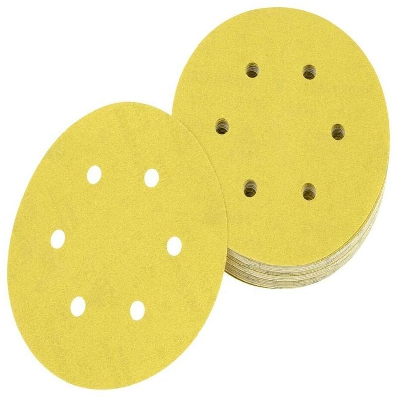 DT3131-QZ - Discos de lija de 150mm y grano 40 con 6 orificos perforados con velcro (25 ud) - Dewalt
DT3131-QZ - Discos de lija de 150mm y grano 40 con 6 orificos perforados con velcro (25 ud) - Dewalt