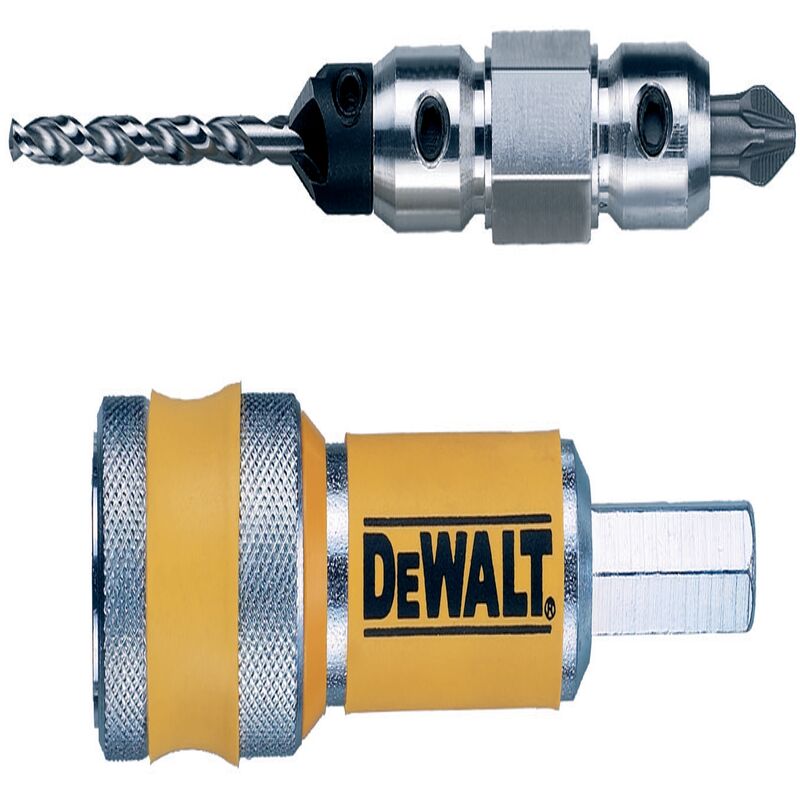 Dewalt DT7603-XJ Sistema "FLIP & DRIVE" completo Nº 12 con conector, avellanador, broca piloto 6mm y punta de atornillar Pz2
Dewalt DT7603-XJ Sistema "FLIP & DRIVE" completo Nº 12 con conector, avellanador, broca piloto 6mm y punta de atornillar Pz2