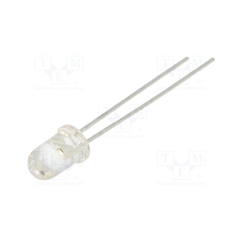 DIODO LED BLANCO CALIDO 5mm 8000mcd