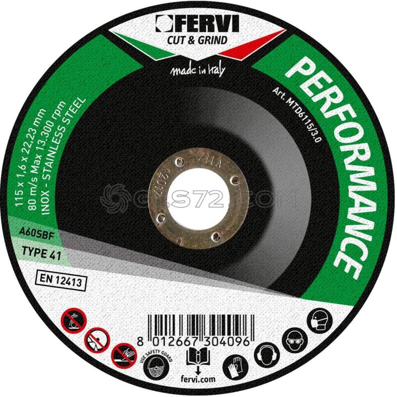 DISCO DE CORTE PARA METAL 230x3x22 MM A-30-R-BF 80 PERFORMANCE MTD6230/3.0 - Fervi
DISCO DE CORTE PARA METAL 230x3x22 MM A-30-R-BF 80 PERFORMANCE MTD6230/3.0 - Fervi