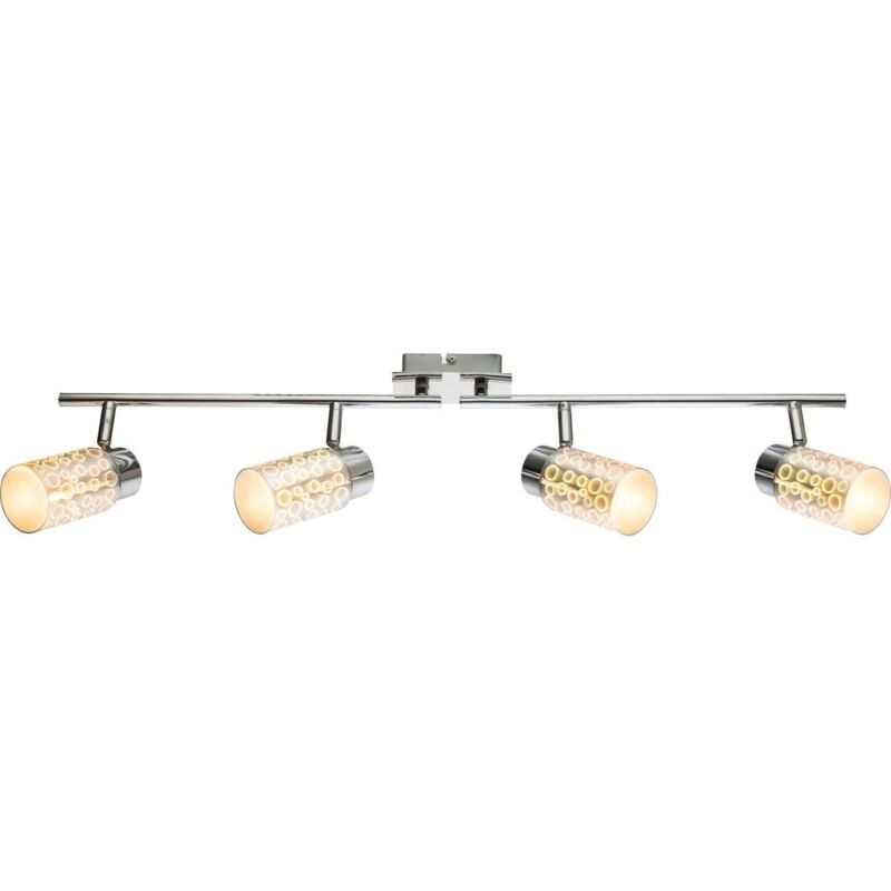 Globo - Lámpara de techo LED, lámpara de foco, iluminación de luminaria, vidrio cromado, efecto 3D 56124-4
Globo - Lámpara de techo LED, lámpara de foco, iluminación de luminaria, vidrio cromado, efecto 3D 56124-4