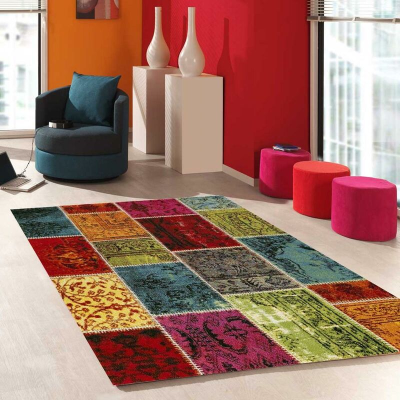 diseño moderno alfombra 80x150 cm rectangular PATCHAWORKA 1 multisala adecuado para calefacción por suelo radiante - Multicolore
diseño moderno alfombra 80x150 cm rectangular PATCHAWORKA 1 multisala adecuado para calefacción por suelo radiante - Multicolore