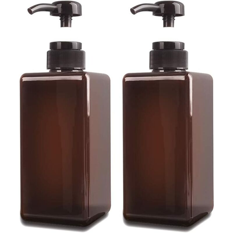 Dispensador de jabón de 650 ml, paquete de 2 contenedores de botella de botella de bomba vacía de plástico para cocina y baño - Marrón
Dispensador de jabón de 650 ml, paquete de 2 contenedores de botella de botella de bomba vacía de plástico para cocina y baño - Marrón