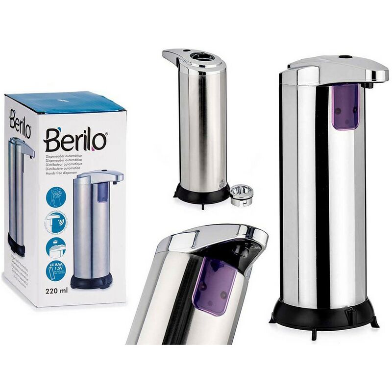 Bh Design - Dispensador de Jabón Automático con Sensor Acero Inoxidable ABS Plateado (220 ml)
Bh Design - Dispensador de Jabón Automático con Sensor Acero Inoxidable ABS Plateado (220 ml)