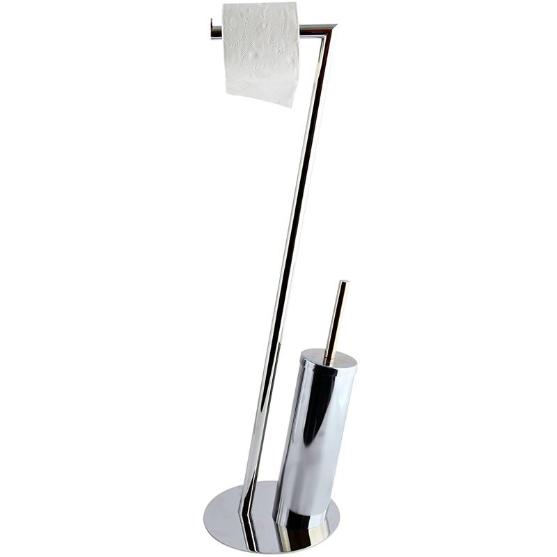 Soporte para papel higienico con cepillo de acero inoxidable en color cromado 71 x 20 cm - MSV
Soporte para papel higienico con cepillo de acero inoxidable en color cromado 71 x 20 cm - MSV