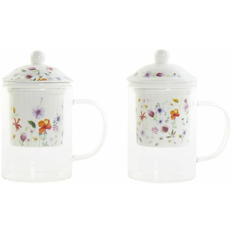 Taza con Filtro para Infusiones Cristal Porcelana (300 ml) (2 pcs) - Dkd Home Decor
Taza con Filtro para Infusiones Cristal Porcelana (300 ml) (2 pcs) - Dkd Home Decor