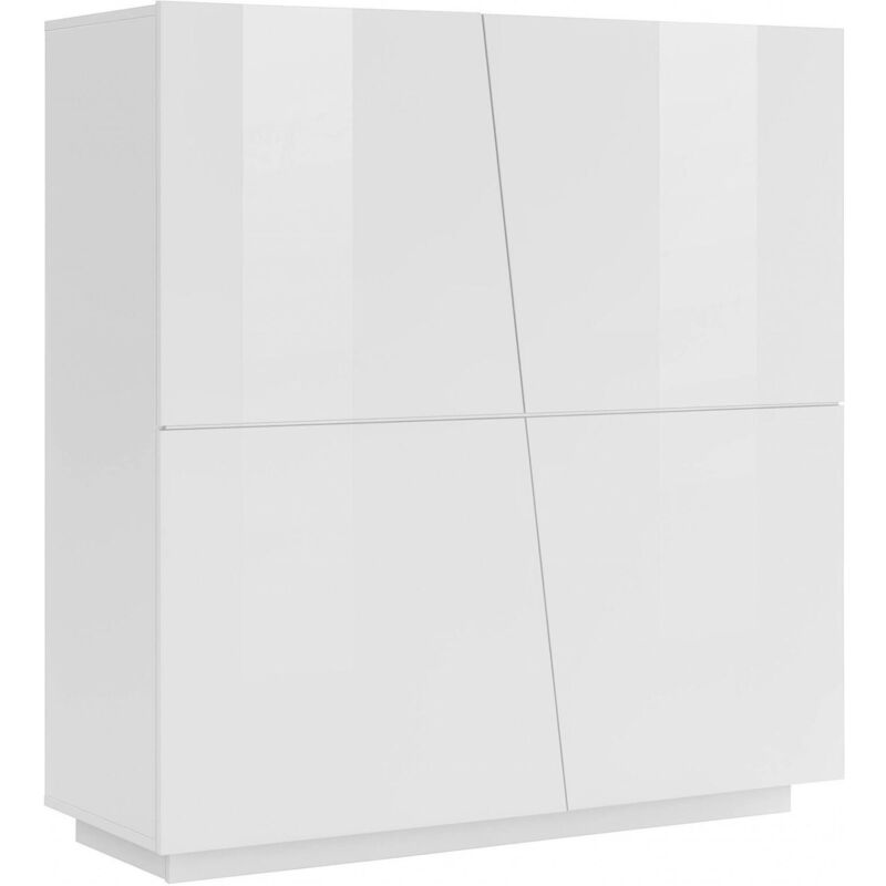 Aparador de diseño moderno con 4 puertas batientes, Made in Italy, Buffet de cocina, Aparador con estantes de cocina, 120x43h126 cm, Color blanco
Aparador de diseño moderno con 4 puertas batientes, Made in Italy, Buffet de cocina, Aparador con estantes de cocina, 120x43h126 cm, Color blanco