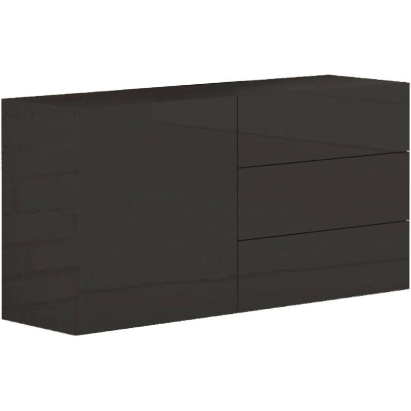 Aparador Modern con 1 puerta y 3 cajones, Made in Italy, Aparador de cocina, Buffet de diseño de sala de estar, 110x40h35 cm, color antracita
Aparador Modern con 1 puerta y 3 cajones, Made in Italy, Aparador de cocina, Buffet de diseño de sala de estar, 110x40h35 cm, color antracita