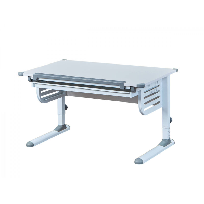 Escritorio regulable en altura con balda basculante, en metal blanco, 110x68x55-78 cm - Dmora
Escritorio regulable en altura con balda basculante, en metal blanco, 110x68x55-78 cm - Dmora