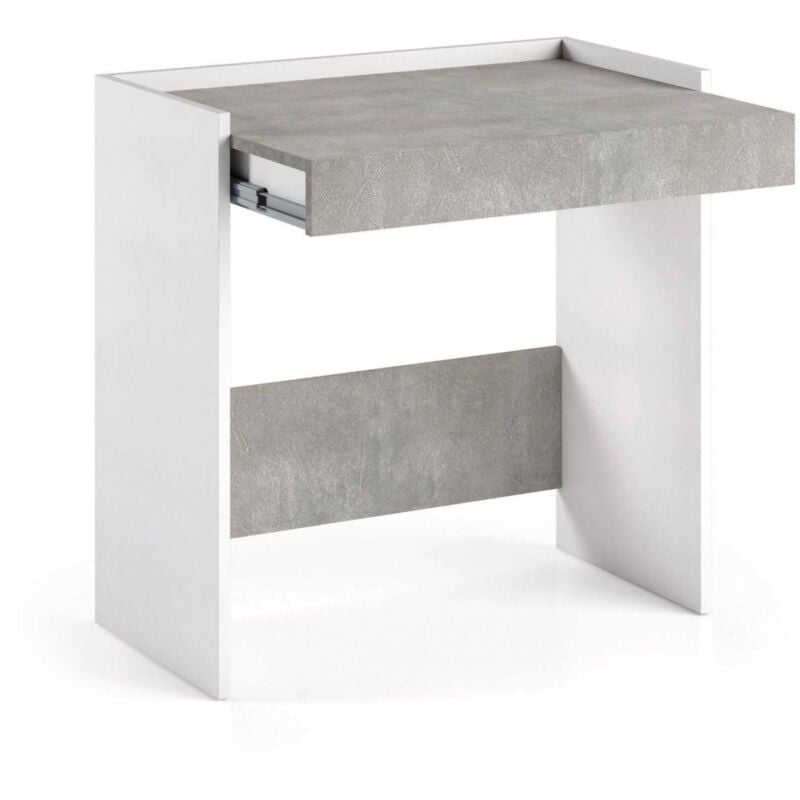 Dmora Escritorio moderno con 1 cajón, 100% Made in Italy, mesa de PC con estante ajustable, 80x40h79 cm, color blanco y cemento
Dmora Escritorio moderno con 1 cajón, 100% Made in Italy, mesa de PC con estante ajustable, 80x40h79 cm, color blanco y cemento