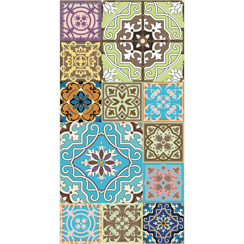 Camino de cocina, 100% Made in Italy, Alfombra antimanchas con impresión digital, Camino antideslizante y lavable, Modelo Maiolica - Alliaume, cm
Camino de cocina, 100% Made in Italy, Alfombra antimanchas con impresión digital, Camino antideslizante y lavable, Modelo Maiolica - Alliaume, cm