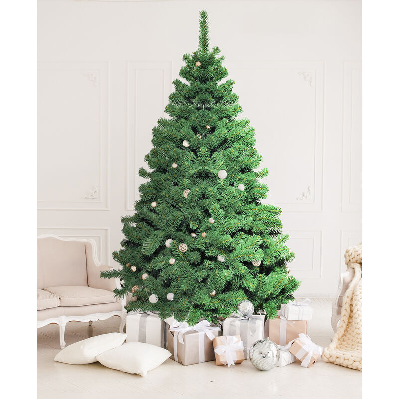 Dmora - Árbol de Navidad Canadiense, Altura 150 cm, Grosor 480 ramas, Efecto Real, Base metálica, Color verde, Diámetro máximo 70 cm
Dmora - Árbol de Navidad Canadiense, Altura 150 cm, Grosor 480 ramas, Efecto Real, Base metálica, Color verde, Diámetro máximo 70 cm