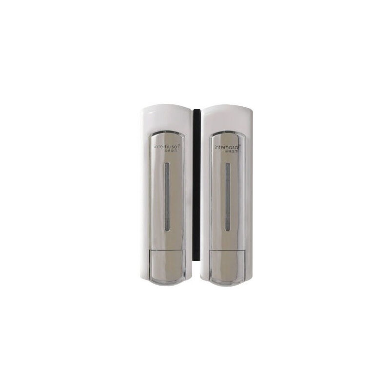Doble dispensador de jabón y champú 2 x 300 ml de cromo opaco económico y ergonómico
Doble dispensador de jabón y champú 2 x 300 ml de cromo opaco económico y ergonómico