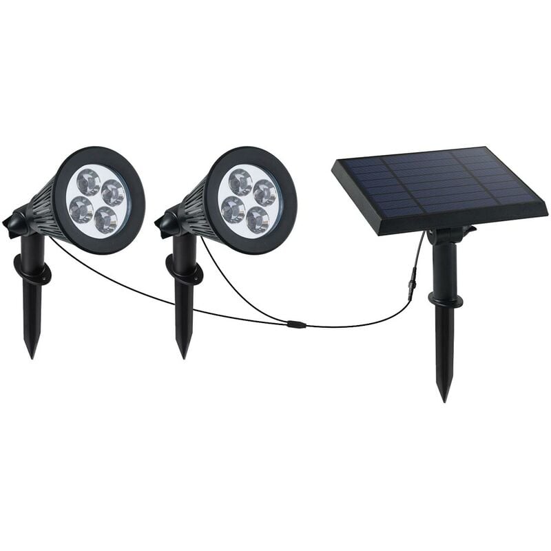 Doble foco solar conectado con un panel solar 2 en 1 para ser fijado o fijado con alfileres, potente iluminación regulable por LEDs blancos FAMILIA
Doble foco solar conectado con un panel solar 2 en 1 para ser fijado o fijado con alfileres, potente iluminación regulable por LEDs blancos FAMILIA