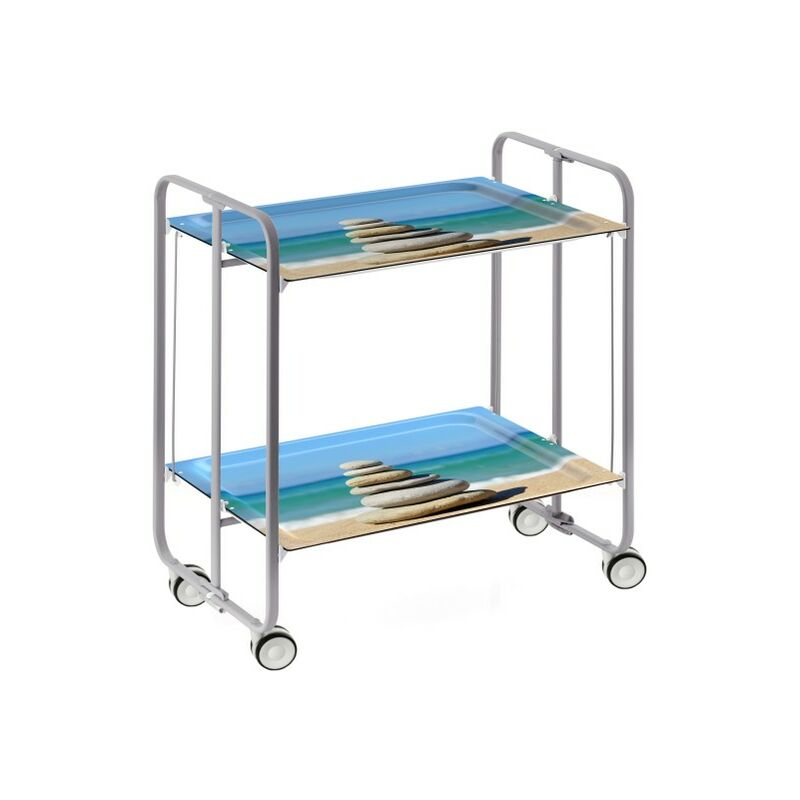 Carrito auxiliar con ruedas BAUHAUS, armazón metálico de color gris, 2 bandejas,. Diseño y fabricación española. - Don Hierro
Carrito auxiliar con ruedas BAUHAUS, armazón metálico de color gris, 2 bandejas,. Diseño y fabricación española. - Don Hierro
