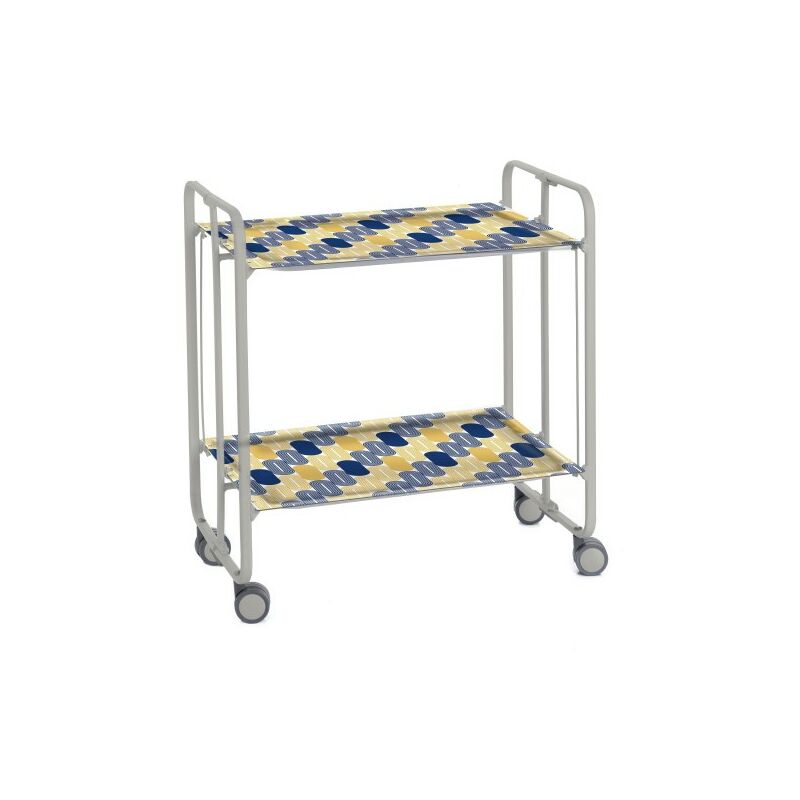 Carrito auxiliar con ruedas BAUHAUS, armazón metálico de color gris, 2 bandejas,. Diseño y fabricación española. - Don Hierro
Carrito auxiliar con ruedas BAUHAUS, armazón metálico de color gris, 2 bandejas,. Diseño y fabricación española. - Don Hierro
