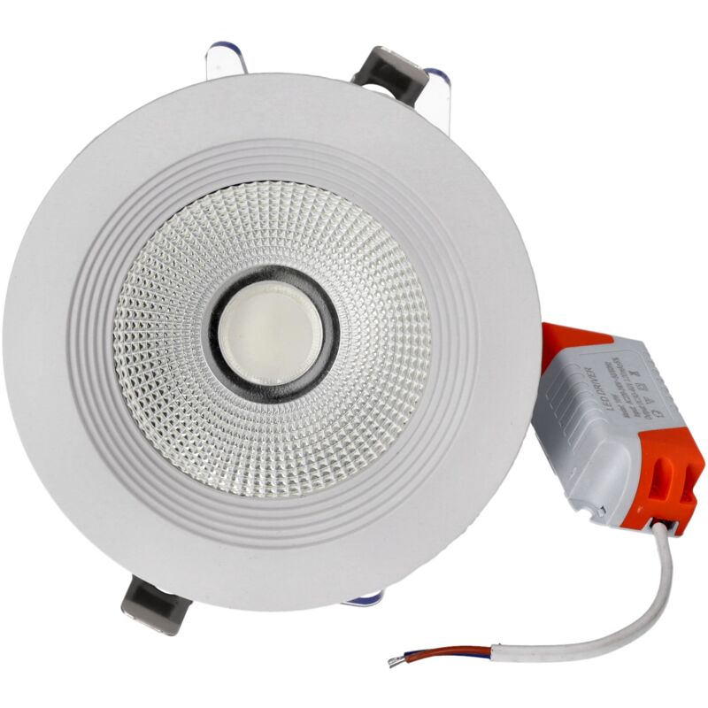 Downlight LED COB redondo empotrar, 10W 1000 lúmenes (= bombilla 80W), luz blanca frio 6000K para salón, cocina, tienda, negocio, oficina - Jandei
Downlight LED COB redondo empotrar, 10W 1000 lúmenes (= bombilla 80W), luz blanca frio 6000K para salón, cocina, tienda, negocio, oficina - Jandei