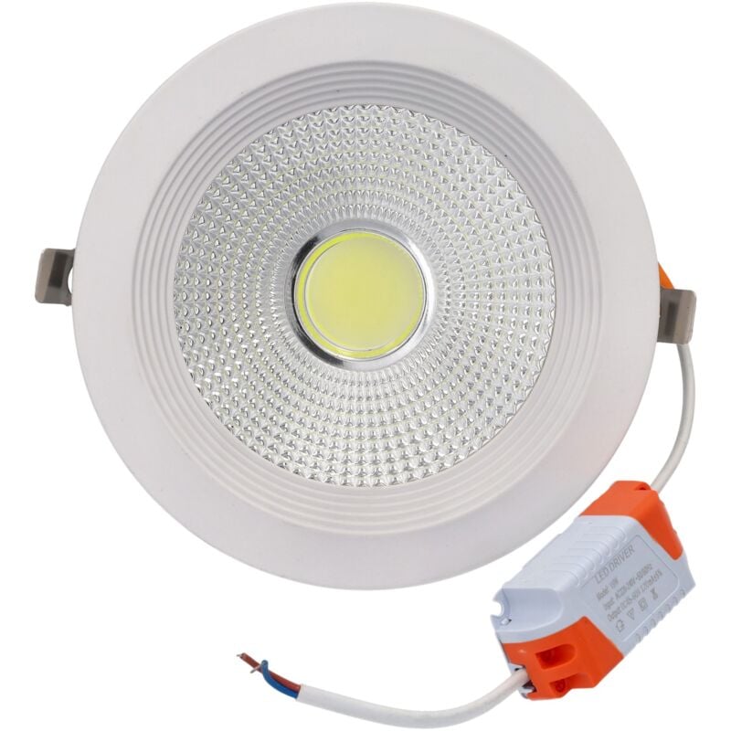 Downlight LED COB redondo empotrar, 15W 1500 lúmenes (= bombilla 125W), luz blanca natural 4200K para salón, cocina, tienda, negocio, oficina - Jandei
Downlight LED COB redondo empotrar, 15W 1500 lúmenes (= bombilla 125W), luz blanca natural 4200K para salón, cocina, tienda, negocio, oficina - Jandei