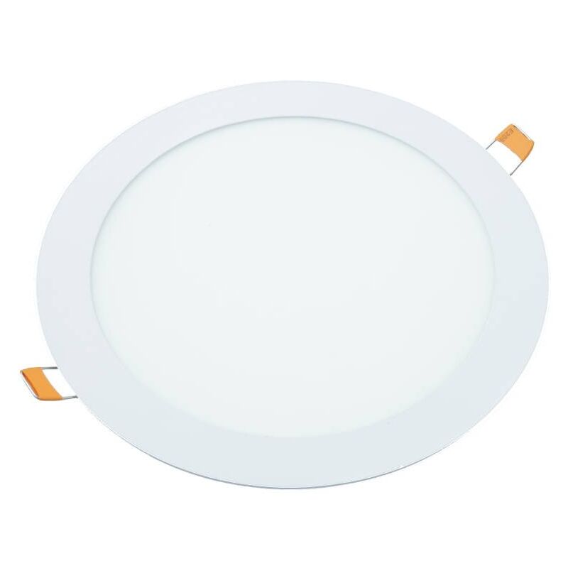Downlight LED 18W Redondo Plano De Empotrar Luz Blanca Cálida 3000K, Aluminio Aro Blanco Mate, Para Hueco De 200-205mm Blanco - Jandei
Downlight LED 18W Redondo Plano De Empotrar Luz Blanca Cálida 3000K, Aluminio Aro Blanco Mate, Para Hueco De 200-205mm Blanco - Jandei