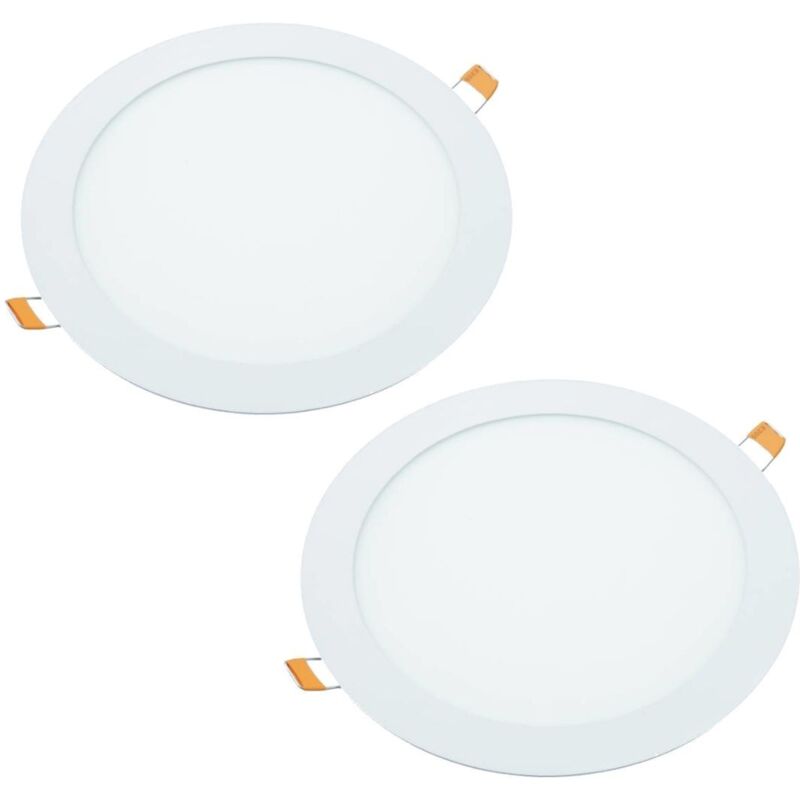 2x Downlight LED 18W Redondo Plano De Empotrar Luz Blanca Neutra 4000K, Aluminio Aro Blanco Mate, Para Hueco De 200-205mm Blanco - Jandei
2x Downlight LED 18W Redondo Plano De Empotrar Luz Blanca Neutra 4000K, Aluminio Aro Blanco Mate, Para Hueco De 200-205mm Blanco - Jandei