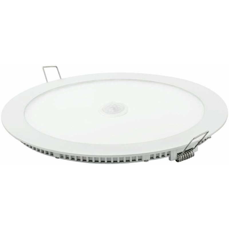 Downlight LED empotrable blanco con sensor de presencia 18W Blanco Fría 6400K - Blanco 
Downlight LED empotrable blanco con sensor de presencia 18W Blanco Fría 6400K - Blanco