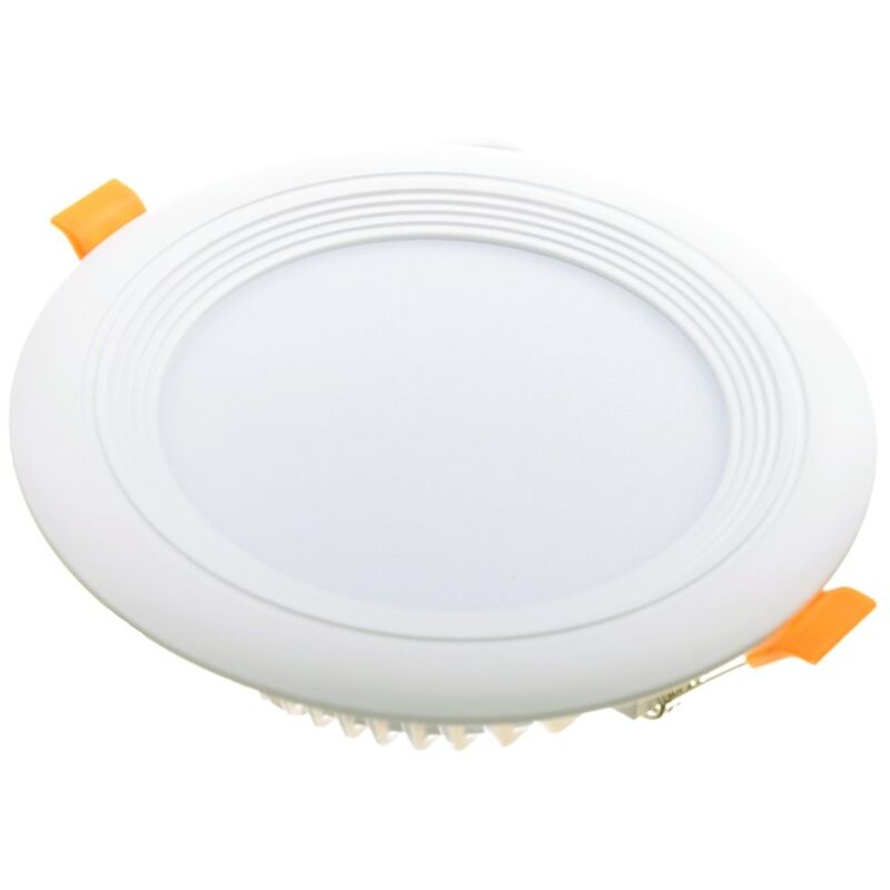 Downlight LED OCEANO redondo empotrar, 12W 1080 lúmenes (= bombilla 90W) PF0,95, luz blanca calido 3000K para salón, cocina, tienda, negocio, oficina
Downlight LED OCEANO redondo empotrar, 12W 1080 lúmenes (= bombilla 90W) PF0,95, luz blanca calido 3000K para salón, cocina, tienda, negocio, oficina