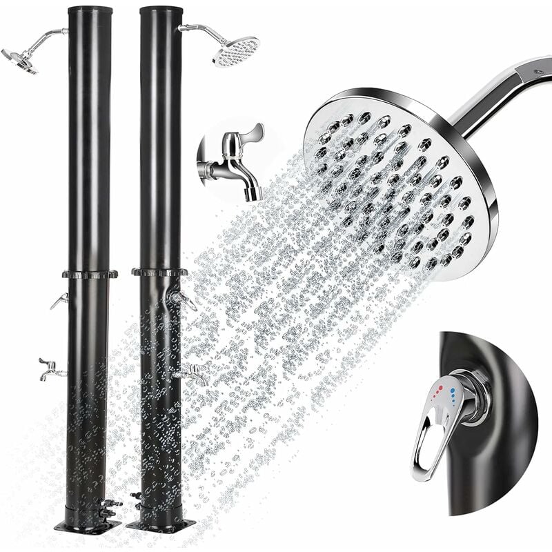Femor - Ducha Solar Piscina Exterior 20L 217cm con Grifo Solar Inoxidable, Cabezal de Ducha Giratorio Grande y Temperatura Ajustable (
Femor - Ducha Solar Piscina Exterior 20L 217cm con Grifo Solar Inoxidable, Cabezal de Ducha Giratorio Grande y Temperatura Ajustable (