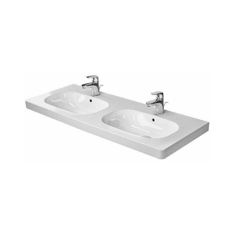 D-CODE lavabo doble con plataforma para grifo rebosadero 1200x490mm blanco sin orificio para grifería - Duravit
D-CODE lavabo doble con plataforma para grifo rebosadero 1200x490mm blanco sin orificio para grifería - Duravit