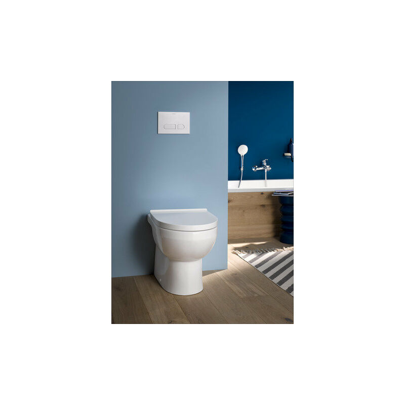 Duravit DuraStyle Basic Stand-WC Duravit Rimless® Set 418409, salida horizontal, para suministro de agua variable - 41840900A1
Duravit DuraStyle Basic Stand-WC Duravit Rimless® Set 418409, salida horizontal, para suministro de agua variable - 41840900A1