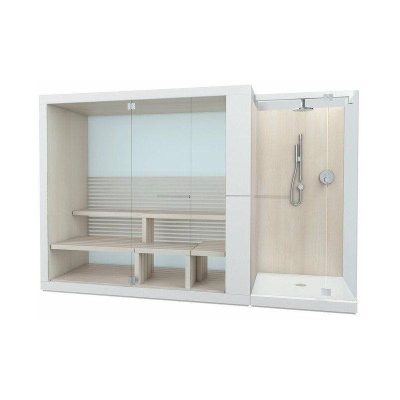 INIPI sauna 3350x1170x2220mm versión frontal / esquina blanco brillante - Duravit
INIPI sauna 3350x1170x2220mm versión frontal / esquina blanco brillante - Duravit
