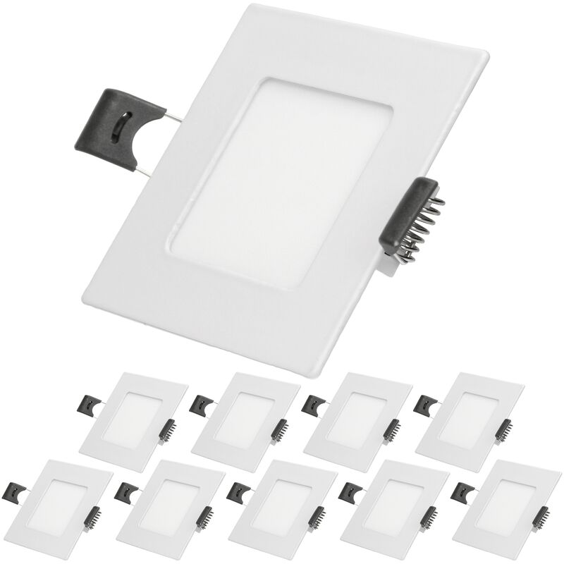 10x Lampara de techo empotrable cuadrada 3W - Blanco neutro 4000K- 129 lúmenes Ø22cm - panel ultradelgado de techo - Ecd Germany
10x Lampara de techo empotrable cuadrada 3W - Blanco neutro 4000K- 129 lúmenes Ø22cm - panel ultradelgado de techo - Ecd Germany