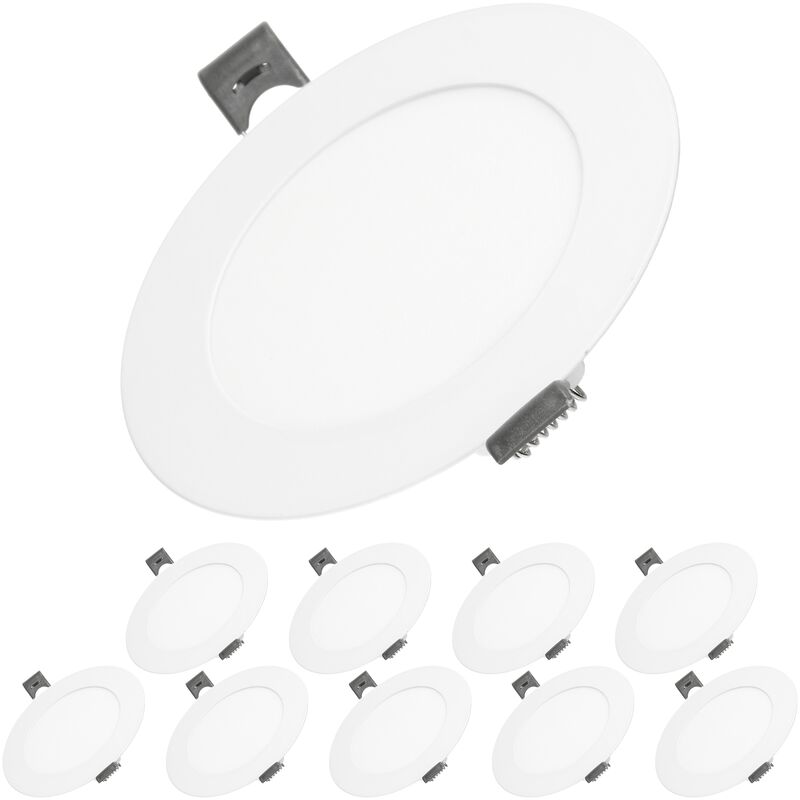 ECD Germany 10x Lámpara de techo empotrable redonda 6W - Blanco frío 6500K - 339 lúmenes Ø12cm - panel ultradelgado de techo
ECD Germany 10x Lámpara de techo empotrable redonda 6W - Blanco frío 6500K - 339 lúmenes Ø12cm - panel ultradelgado de techo
