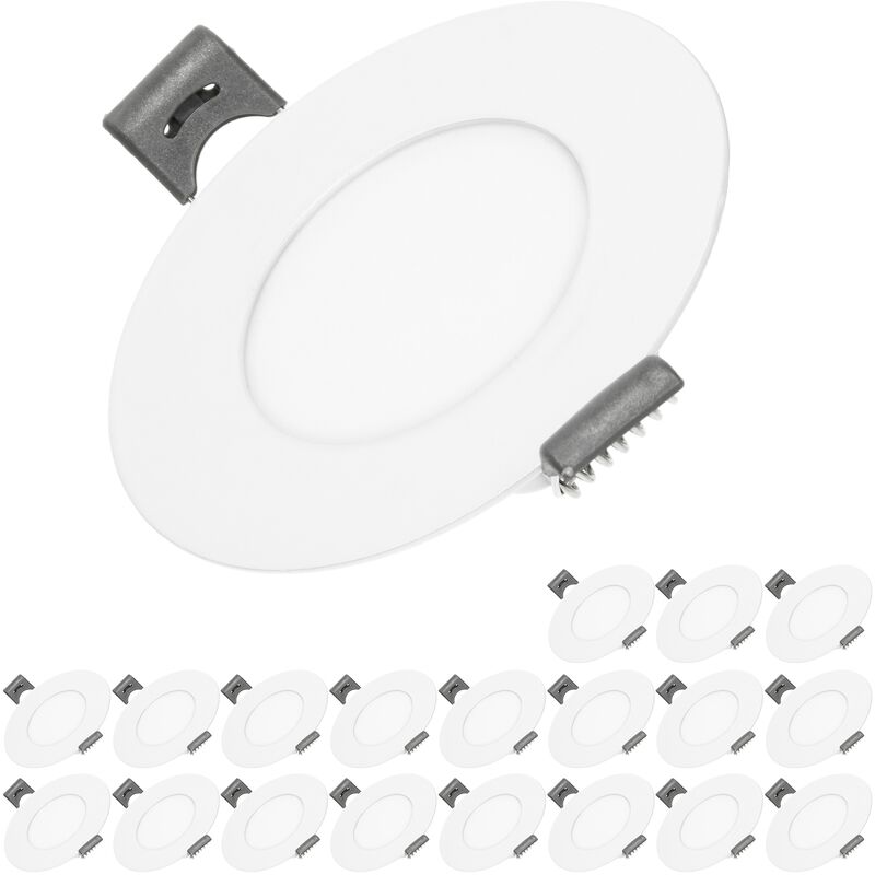20x Lámpara de techo empotrable 3W - Blanco neutro 4000K - 124 lúmenes Ø8.5cm - redonda - panel ultradelgado de techo - Ecd Germany
20x Lámpara de techo empotrable 3W - Blanco neutro 4000K - 124 lúmenes Ø8.5cm - redonda - panel ultradelgado de techo - Ecd Germany