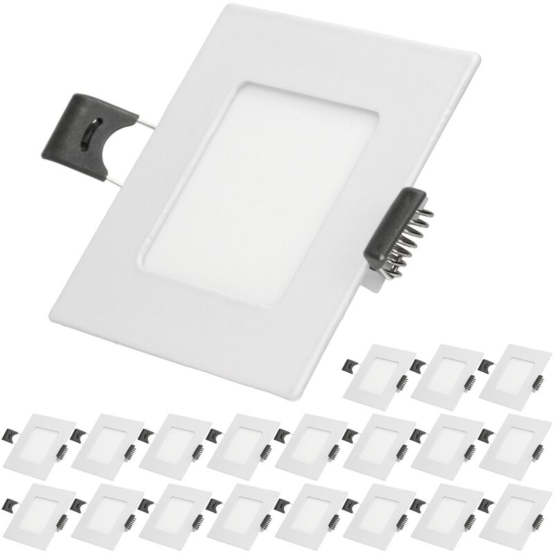 20x Lampara de techo empotrable cuadrada 3W - Blanco frío 6500K - 131 lúmenes Ø22cm - panel extraplano de techo - Ecd Germany
20x Lampara de techo empotrable cuadrada 3W - Blanco frío 6500K - 131 lúmenes Ø22cm - panel extraplano de techo - Ecd Germany