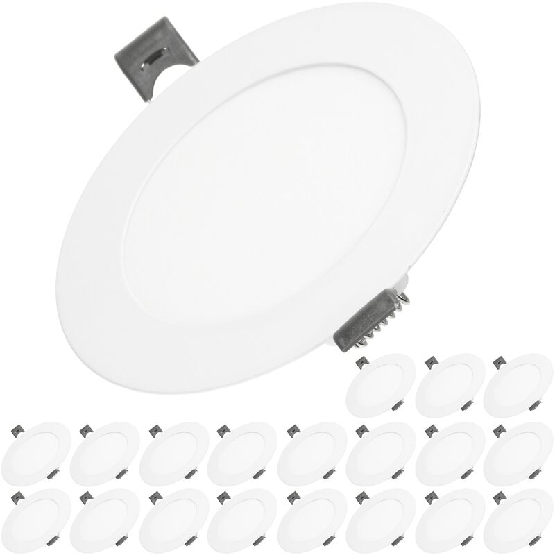 20x Lámpara de techo empotrable redonda 6W - Blanco frío 6500K - 339 lúmenes Ø12cm - panel ultradelgado de techo - Ecd Germany
20x Lámpara de techo empotrable redonda 6W - Blanco frío 6500K - 339 lúmenes Ø12cm - panel ultradelgado de techo - Ecd Germany