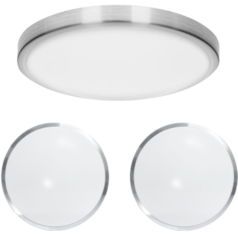 3x Lámpara de luz LED Lámpara de techo Lámpara de pared Bajo consumo 12W en aluminio Ø 30 cm Ahorradora de energía - Ecd Germany
3x Lámpara de luz LED Lámpara de techo Lámpara de pared Bajo consumo 12W en aluminio Ø 30 cm Ahorradora de energía - Ecd Germany