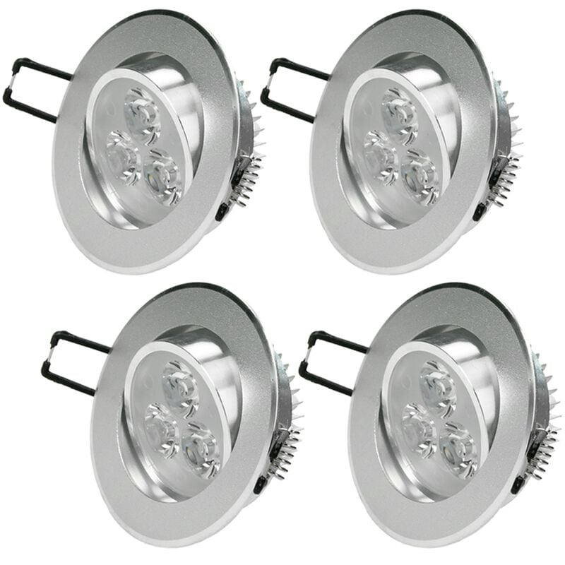 4 x 3W 220-240 V Ø8,2cm Proyector LED incorporado DIMMBAR REGULABLE aprox. 226 lúmenes blanco frío lámpara redonda 6000K - Ecd Germany
4 x 3W 220-240 V Ø8,2cm Proyector LED incorporado DIMMBAR REGULABLE aprox. 226 lúmenes blanco frío lámpara redonda 6000K - Ecd Germany