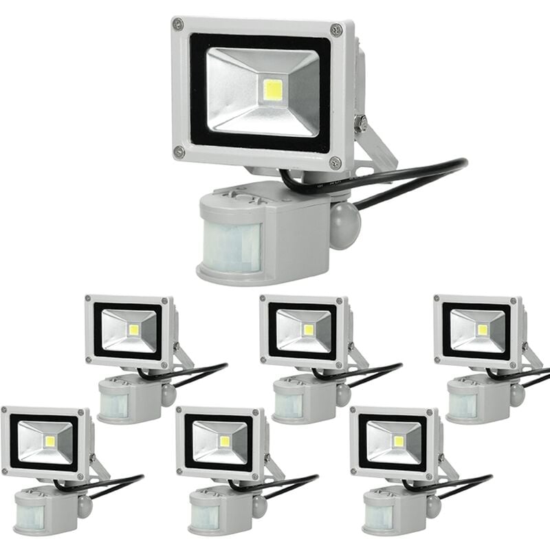 7x Focos reflectores con sensor de movimiento LED 10W - resistente al agua - 600 lúmenes - 2800K Blanco cálido - Clase de protección IP65 - proyector
7x Focos reflectores con sensor de movimiento LED 10W - resistente al agua - 600 lúmenes - 2800K Blanco cálido - Clase de protección IP65 - proyector