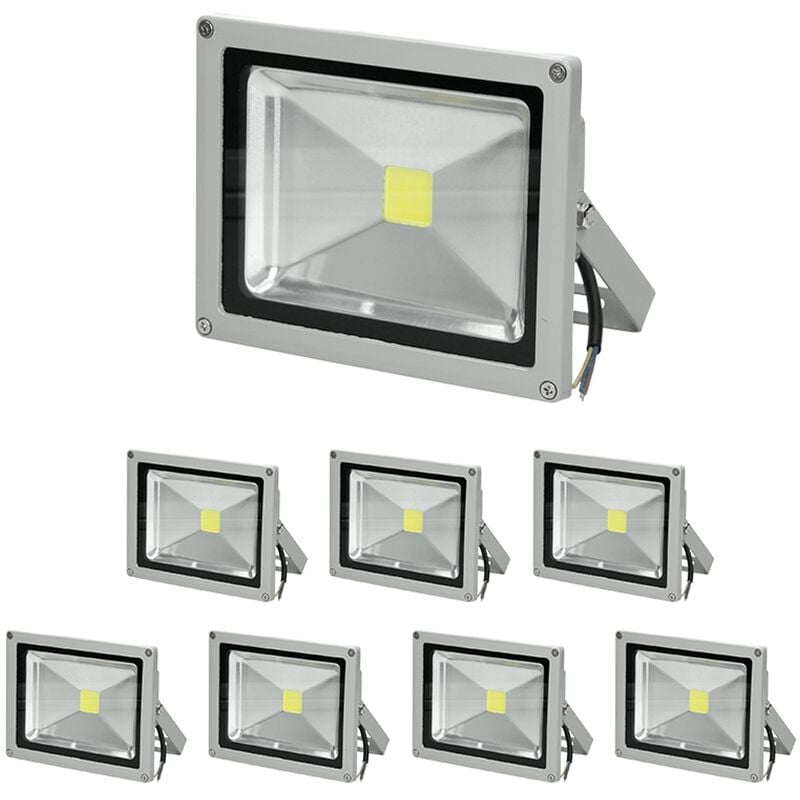 8x Focos reflectores con sensor de movimiento LED 20W - resistente al agua - 1200 lúmenes - 6000K Blanco frío - Clase de protección IP65 - proyector
8x Focos reflectores con sensor de movimiento LED 20W - resistente al agua - 1200 lúmenes - 6000K Blanco frío - Clase de protección IP65 - proyector