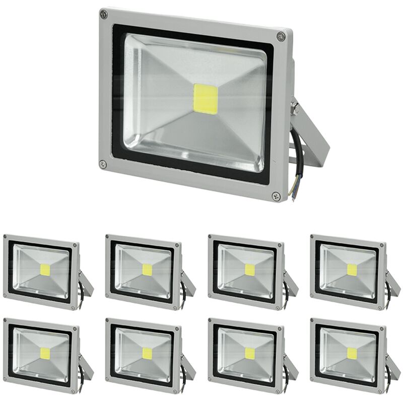 9x Focos reflectores con sensor de movimiento LED 20W - resistente al agua - 1200 lúmenes - 6000K Blanco frío - Clase de protección IP65 - proyector
9x Focos reflectores con sensor de movimiento LED 20W - resistente al agua - 1200 lúmenes - 6000K Blanco frío - Clase de protección IP65 - proyector