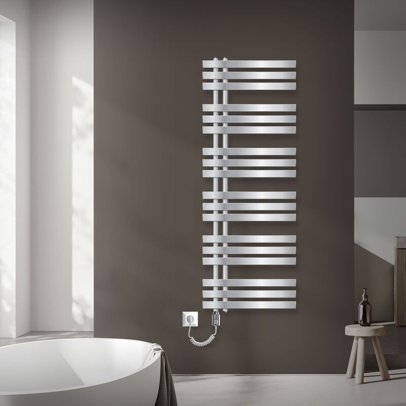ECD Germany Radiador toallero eléctrico Design Iron EM - 1200W - 500 x 1400 mm - cromo - Radiador eléctrico de diseño moderno
ECD Germany Radiador toallero eléctrico Design Iron EM - 1200W - 500 x 1400 mm - cromo - Radiador eléctrico de diseño moderno
