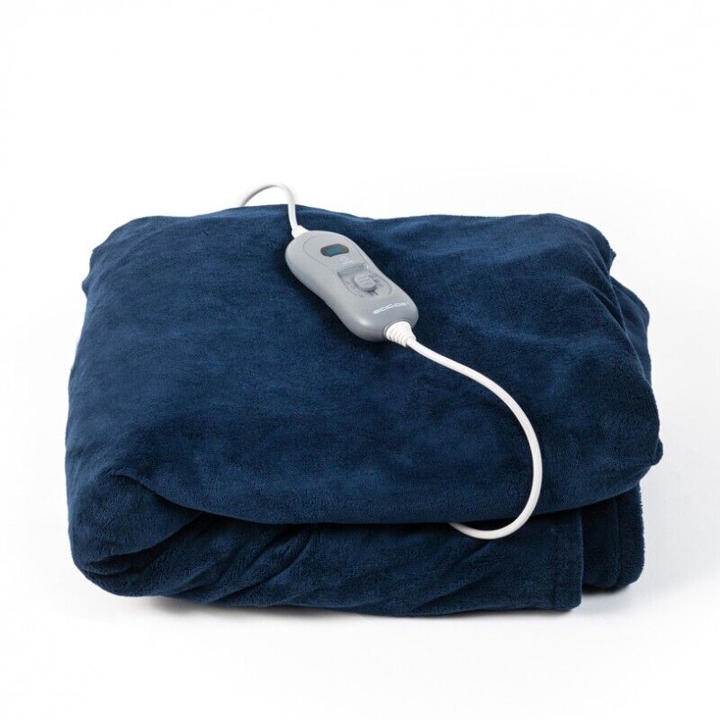 Manta Térmica eléctrica ECODE 180 x 130 cm. Mando con 3 niveles de calor, apagado automático 180 minutos, Azul Marino
Manta Térmica eléctrica ECODE 180 x 130 cm. Mando con 3 niveles de calor, apagado automático 180 minutos, Azul Marino