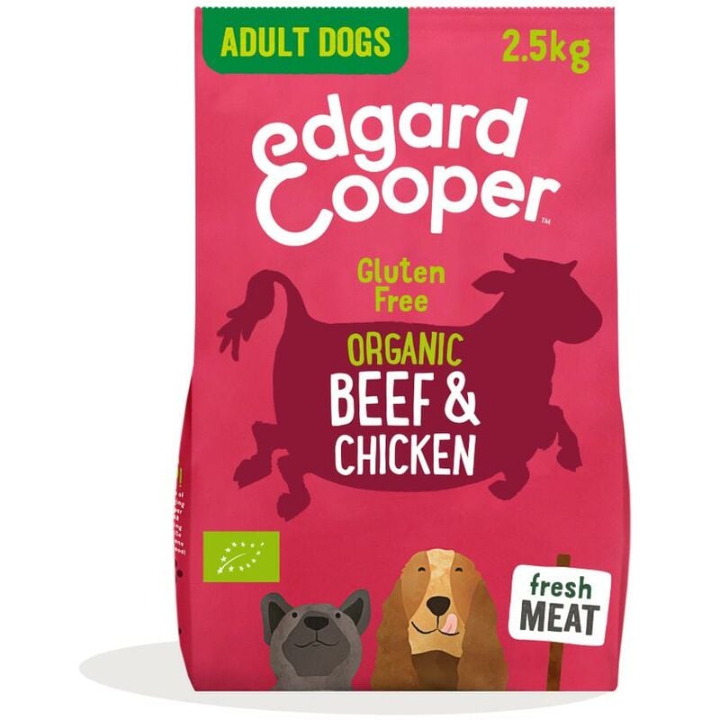 Edgard & Cooper grain-free Adult Bio Ternera y Pollo ecológicos frescos pienso para perros adultos ecológico y sin gluten 700g
Edgard & Cooper grain-free Adult Bio Ternera y Pollo ecológicos frescos pienso para perros adultos ecológico y sin gluten 700g