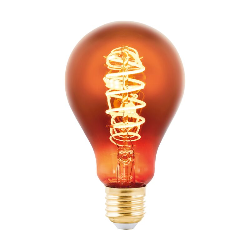 Bombilla LED E27 regulable, diseño vintage de cobre, espiral LED 4 W , equivalente a 15 W , 50 lúmenes, E27 LED blanco cálido, 2000 K, A75, 7,5 cm de
Bombilla LED E27 regulable, diseño vintage de cobre, espiral LED 4 W , equivalente a 15 W , 50 lúmenes, E27 LED blanco cálido, 2000 K, A75, 7,5 cm de