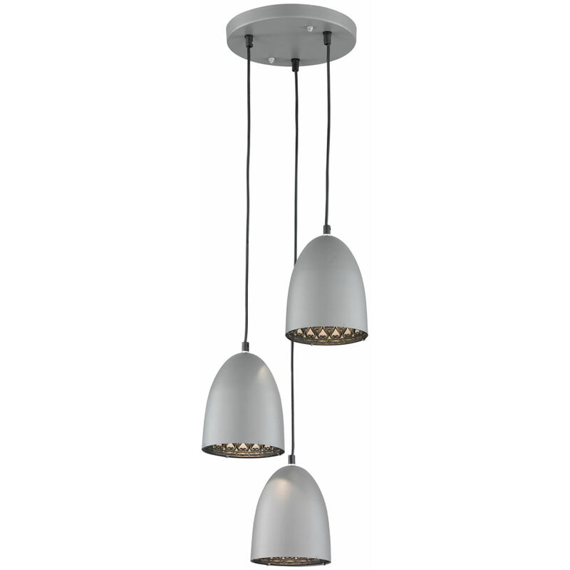 Lámpara colgante de diseño péndulo para sala de estar IP20 color titanio 3 hojas Reality lights R30263087
Lámpara colgante de diseño péndulo para sala de estar IP20 color titanio 3 hojas Reality lights R30263087